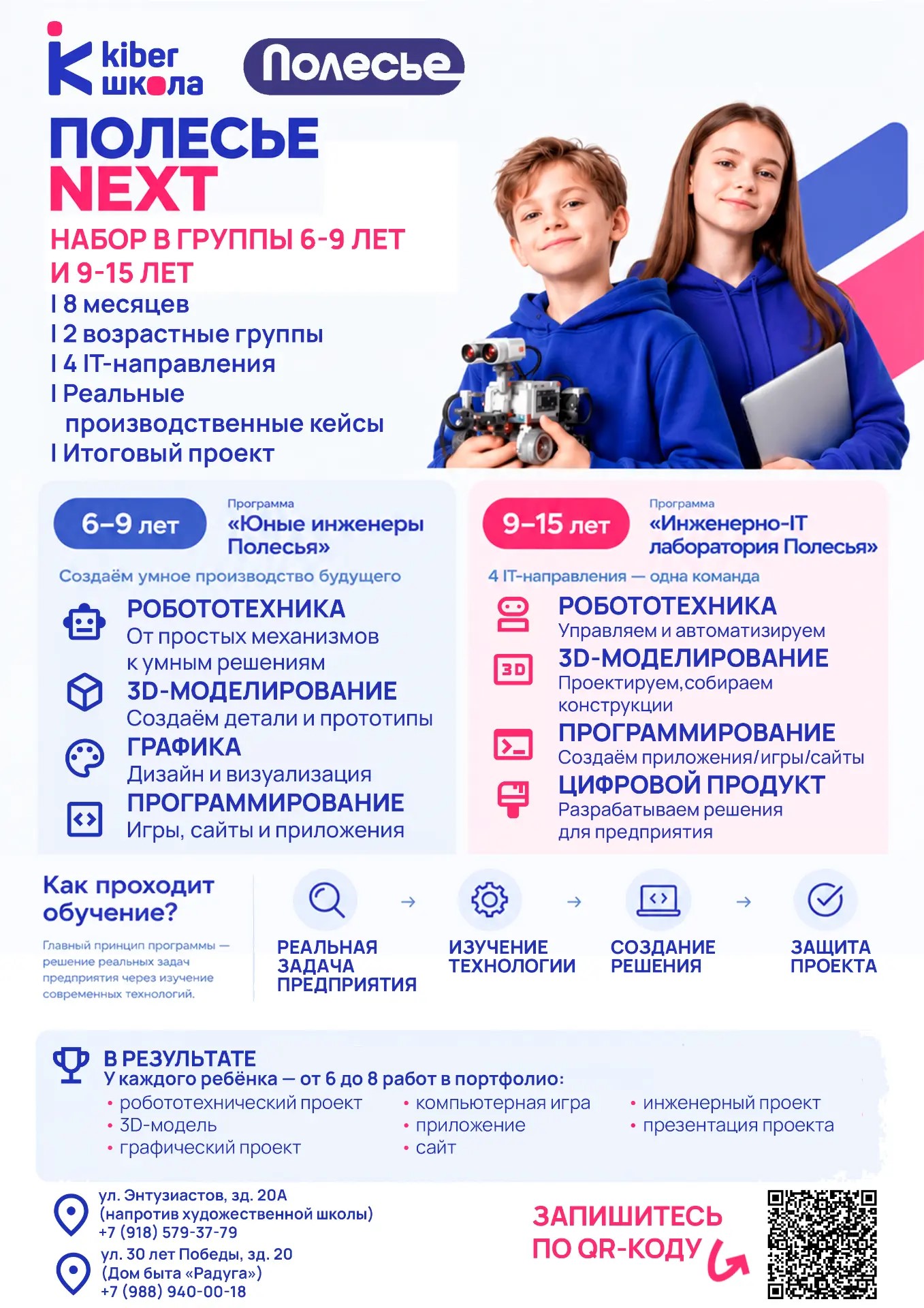 Программа «ПОЛЕСЬЕ NEXT» — КиберШкола «Новое поколение» и ООО «Полесье»